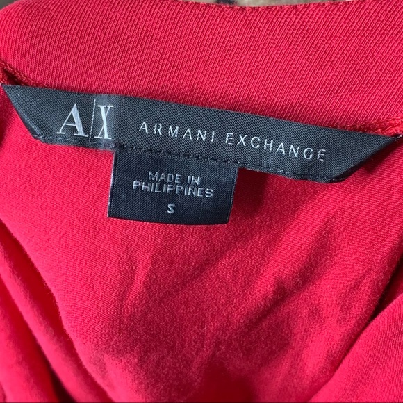 Armani Exchange Strap Cap Sleeved T-Shirt - Picture 12 of 13